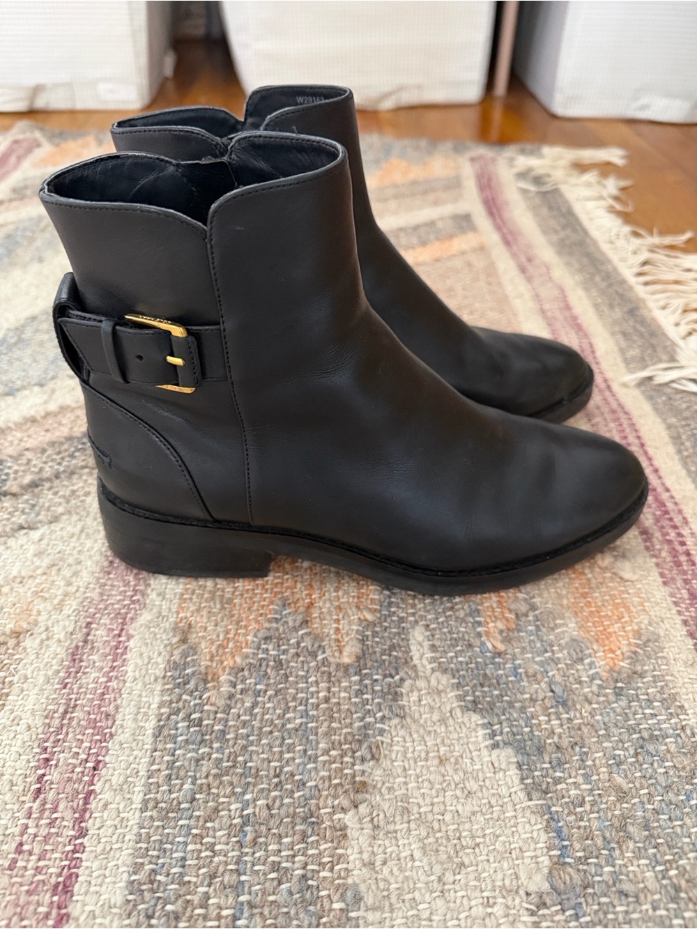 Cole Haan Black Ankle Boots with Side Zip